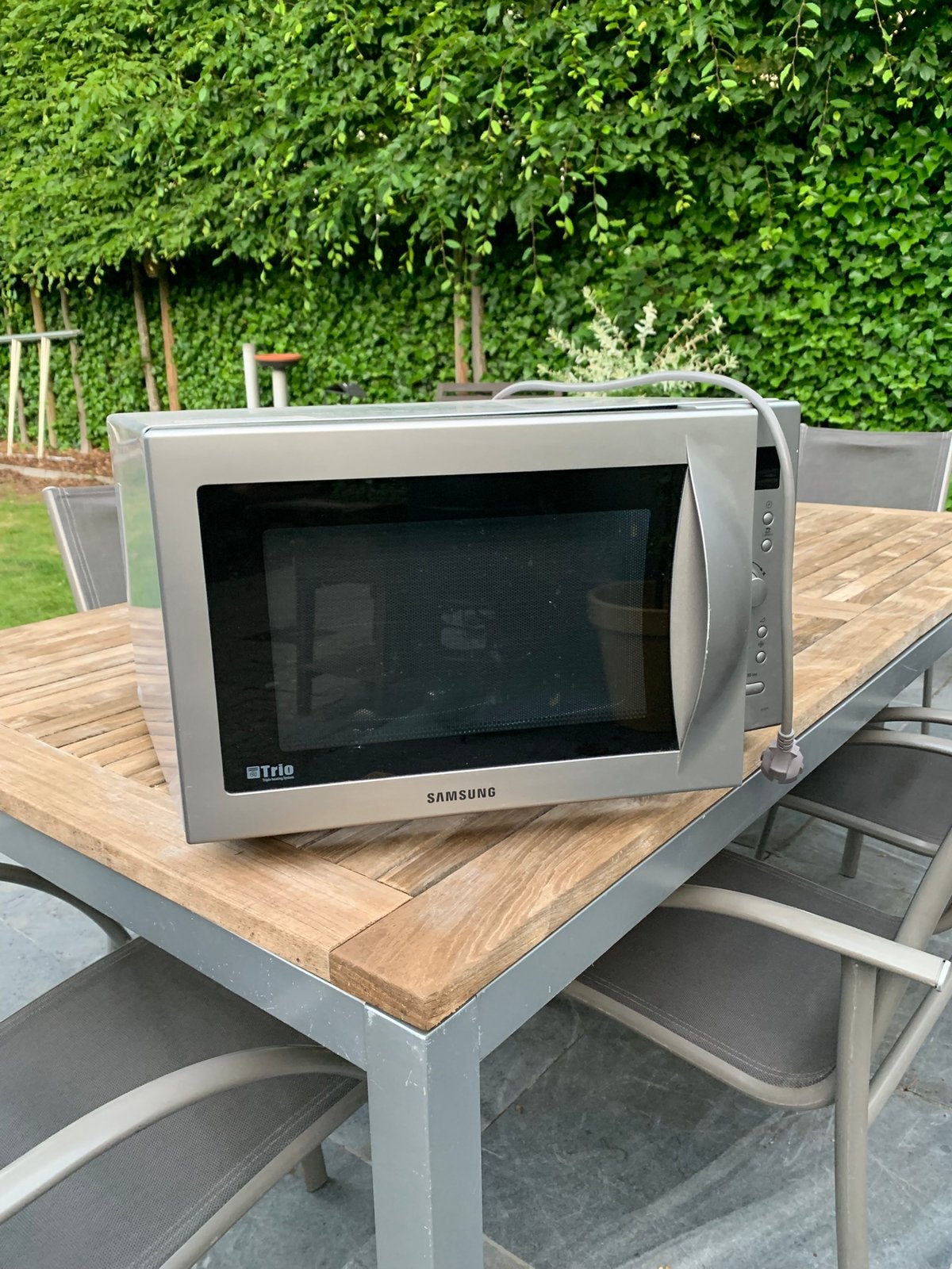 Samsung combi microgolf, Electroménager, Micro-ondes, Enlèvement, Utilisé, Air chaud, Micro-ondes
