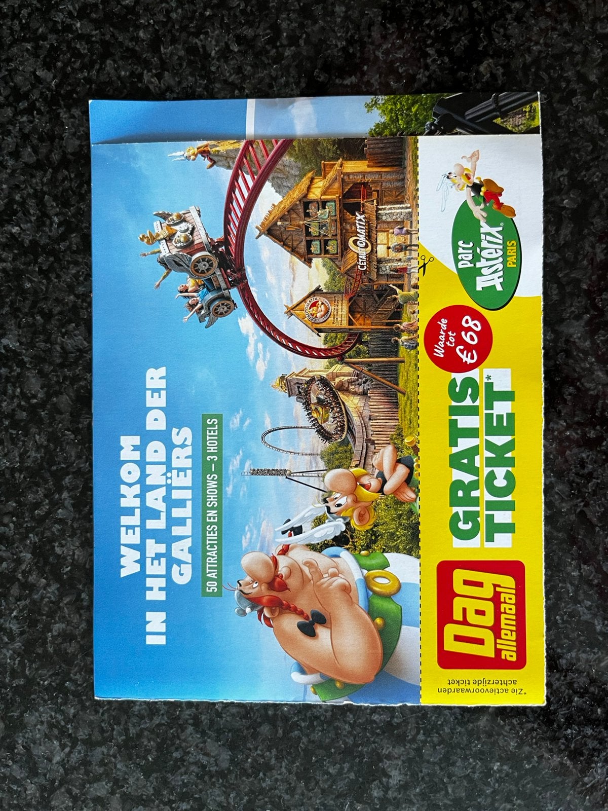 Parc Asterix, Une personne, Carte de réduction