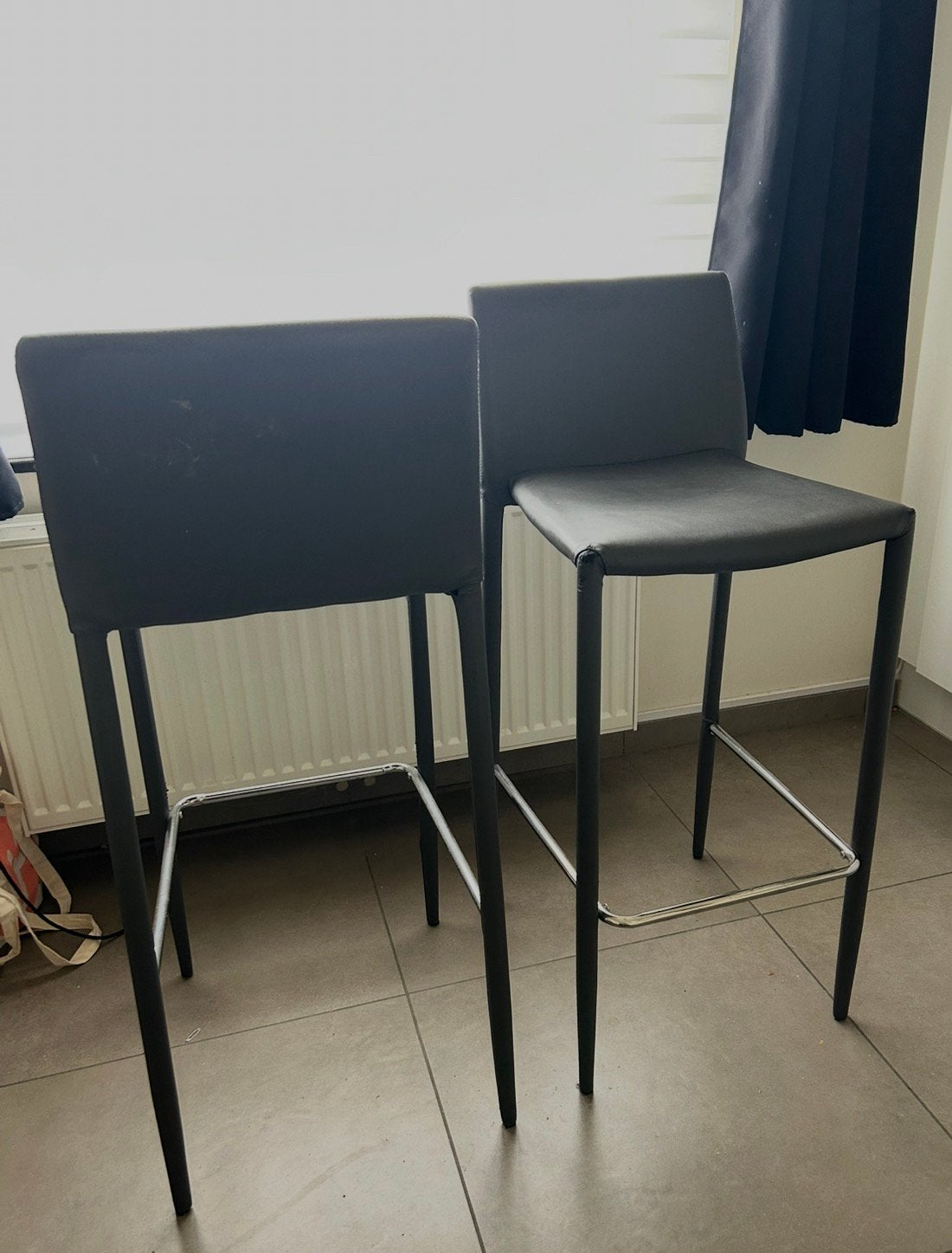 Barkrukken (2x), Ophalen, Gebruikt, Overige kleuren, Metaal