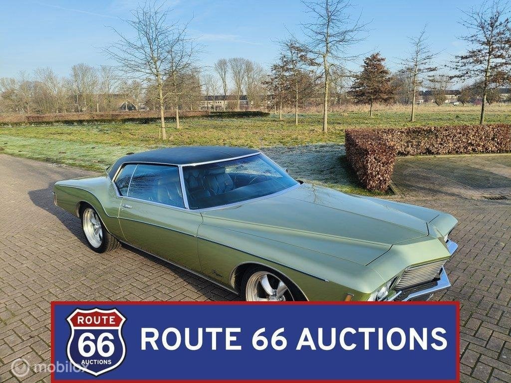 Buick Riviera Boattail | 1971 | Route 66 Auctions, Auto's, Zwart, Bedrijf, Handgeschakeld, Buick