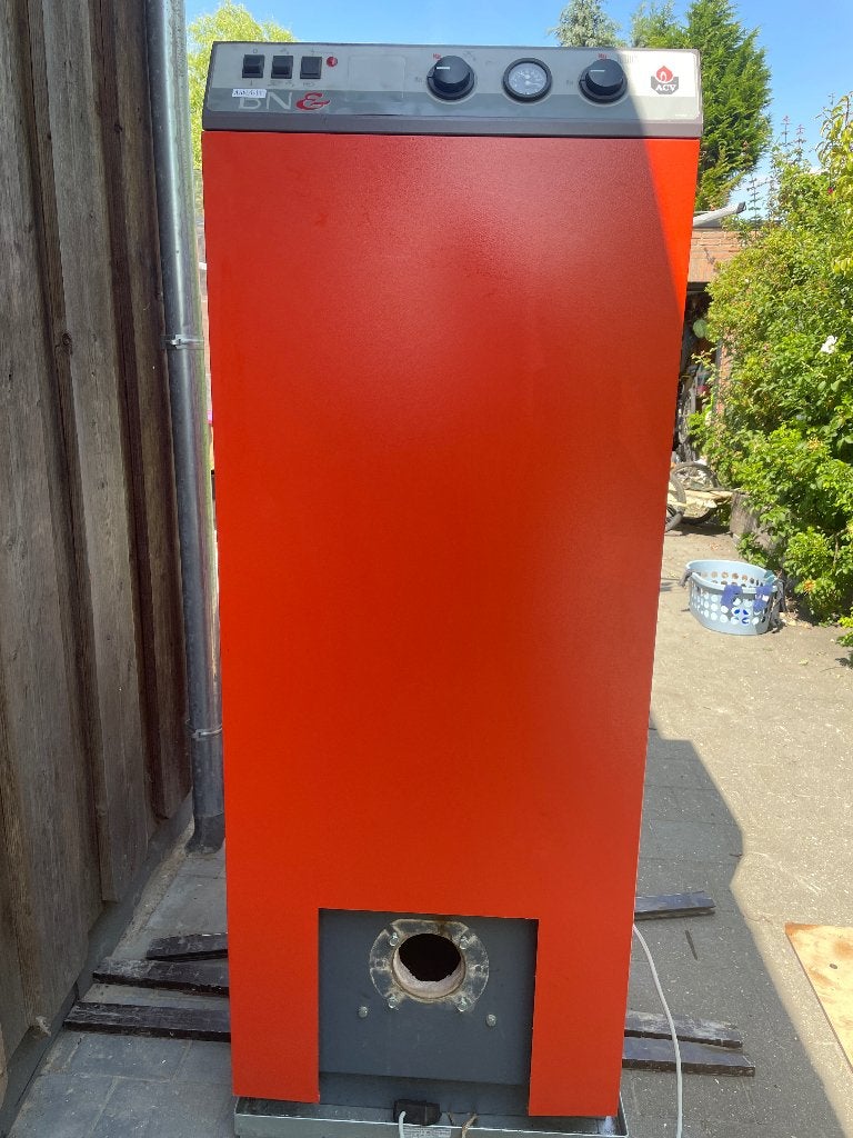 Mazoutboiler ACV BNE 2:  120l sanitair, 66l CV, Ophalen, Gebruikt, 100 liter of meer, Boiler