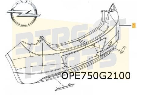 Opel Astra J (12/09-19/12) achterbumper  (te spuiten) Origin, Auto-onderdelen, -, Verzenden, -, Opel