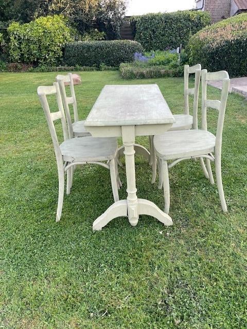 tafel en 4 stoelen, Ophalen, Gebruikt, Landelijk, Vier personen