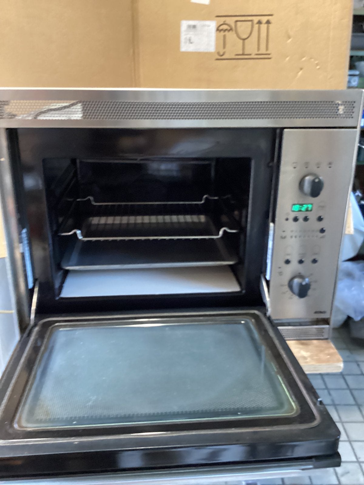 Combi magnetronoven ATAG. Microgolf, grill, warmelucht oven, Elektronische apparatuur, Ophalen, 45 tot 50 cm, Gebruikt, Combi-oven