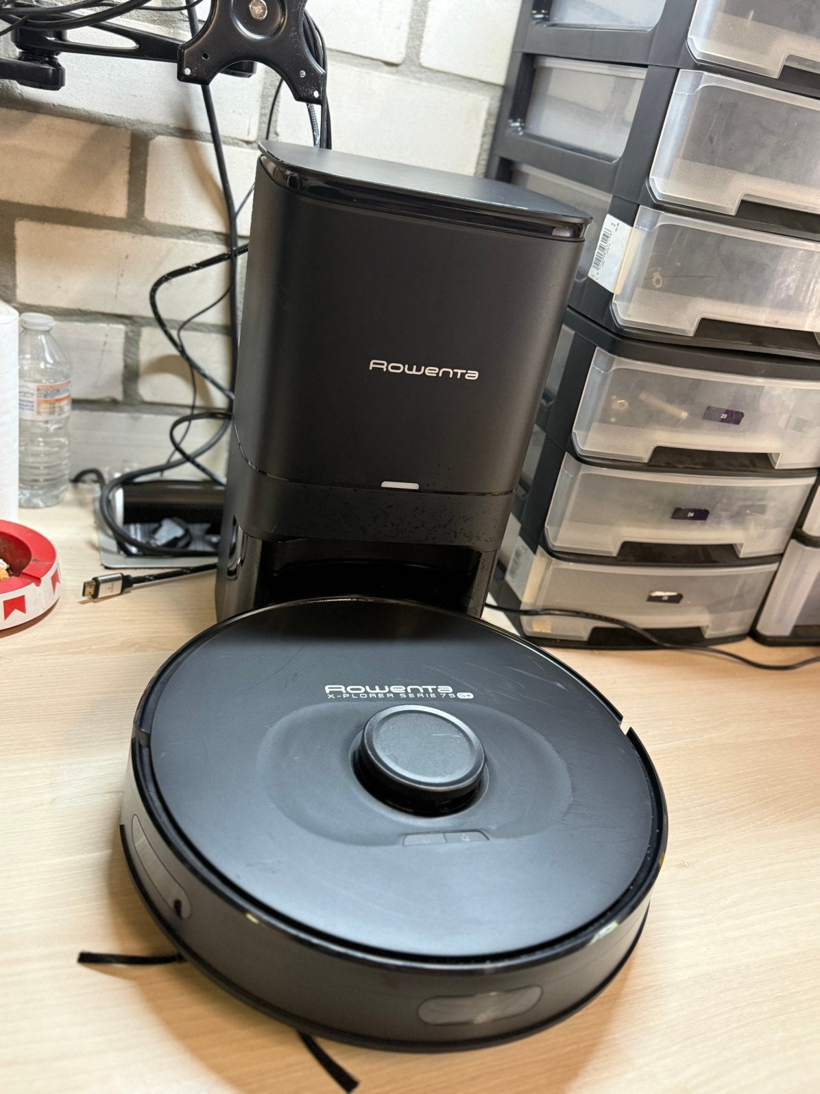 Rowenta X-Plorer Serie 75 S+ Robotstofzuiger met leegstation, Elektronische apparatuur, Stofzuigers, Zo goed als nieuw, Robotstofzuiger
