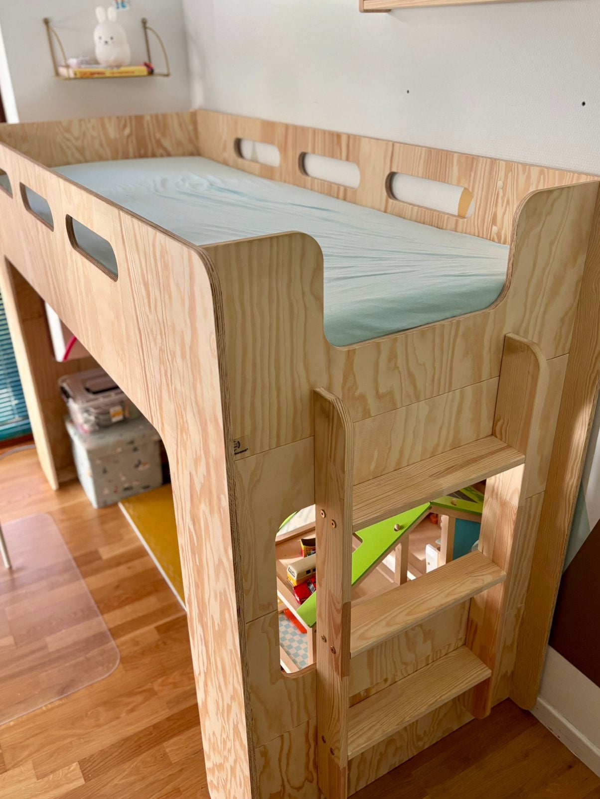 Kinderbed, Kinderen en Baby's, Ophalen, Zo goed als nieuw, Hoogslaper