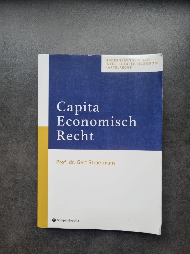 Capita Economisch Recht, Gompel & Svacia, Overige vakken, Ophalen of Verzenden, Zo goed als nieuw