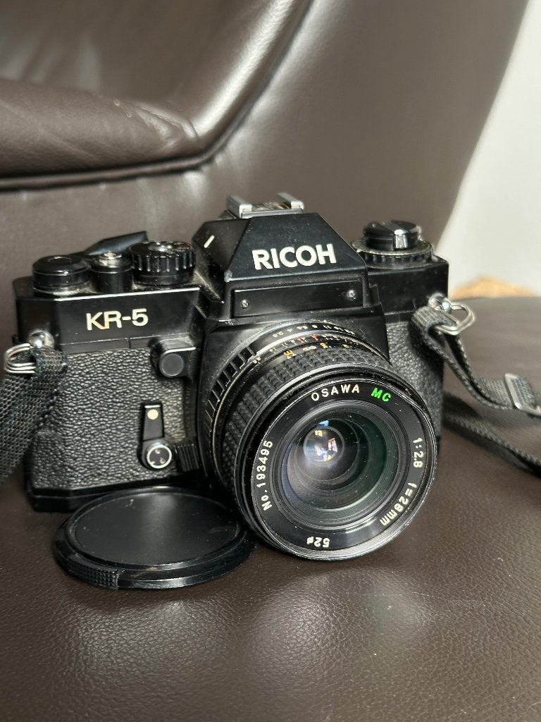 Ricoh KR5 + Osawa 28mm f 2.8, TV, Hi-fi & Vidéo, Enlèvement ou Envoi, Utilisé, Reflex miroir, Autres Marques