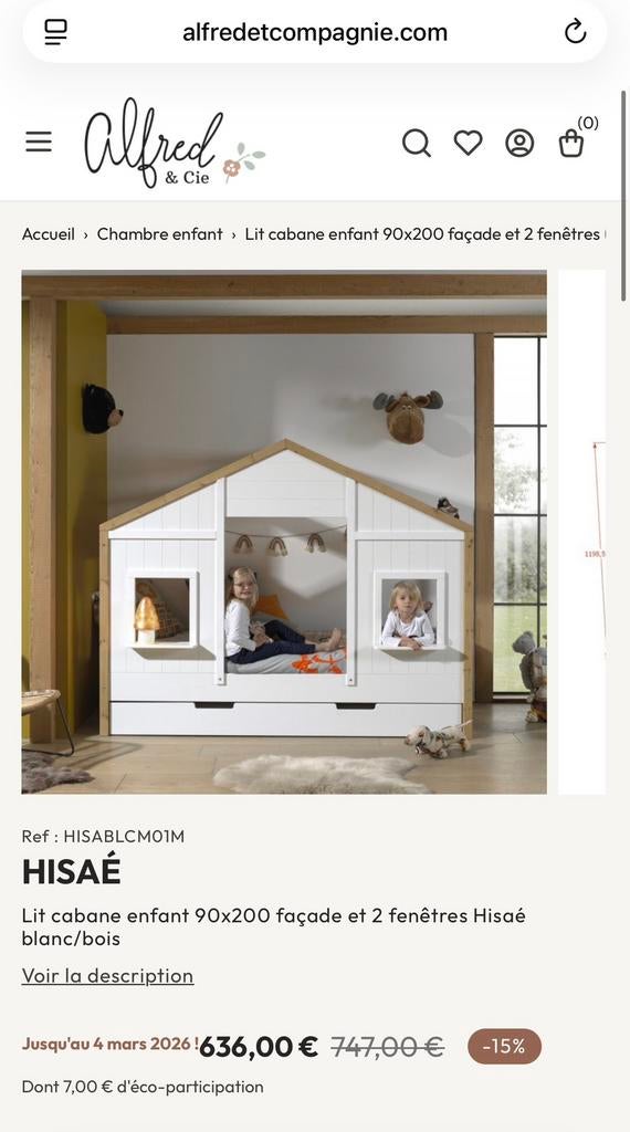 Magnifique lit cabane enfant en bois massif 90x200 + tiroir, 85 à 100 cm, Sommier à lattes, Enlèvement, 180 cm ou plus