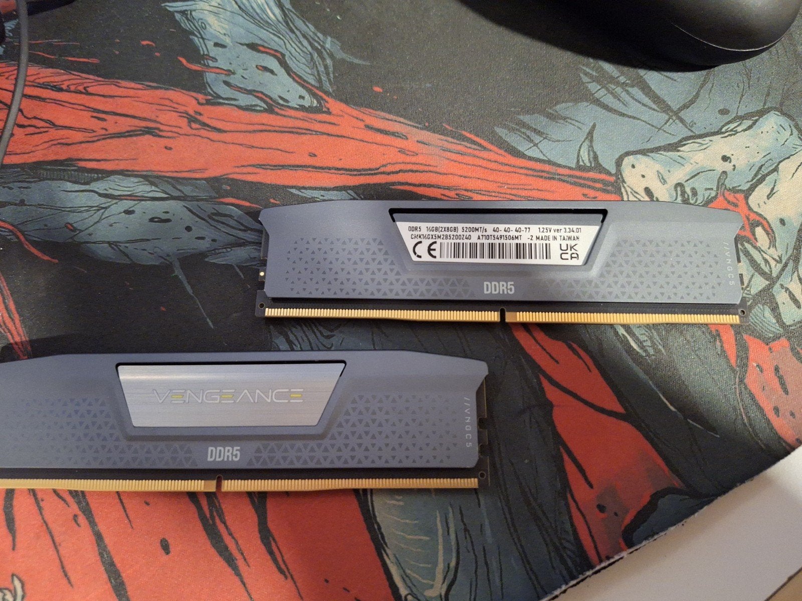 Corsair Vengeance DDR5 5200Mhz 16GB (2x8GB), Computers en Software, RAM geheugen, Ophalen, Gebruikt, Desktop, DDR5