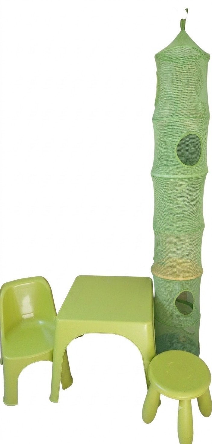 Ensemble mobilier vert, Vert, Enlèvement, Utilisé, À suspendre
