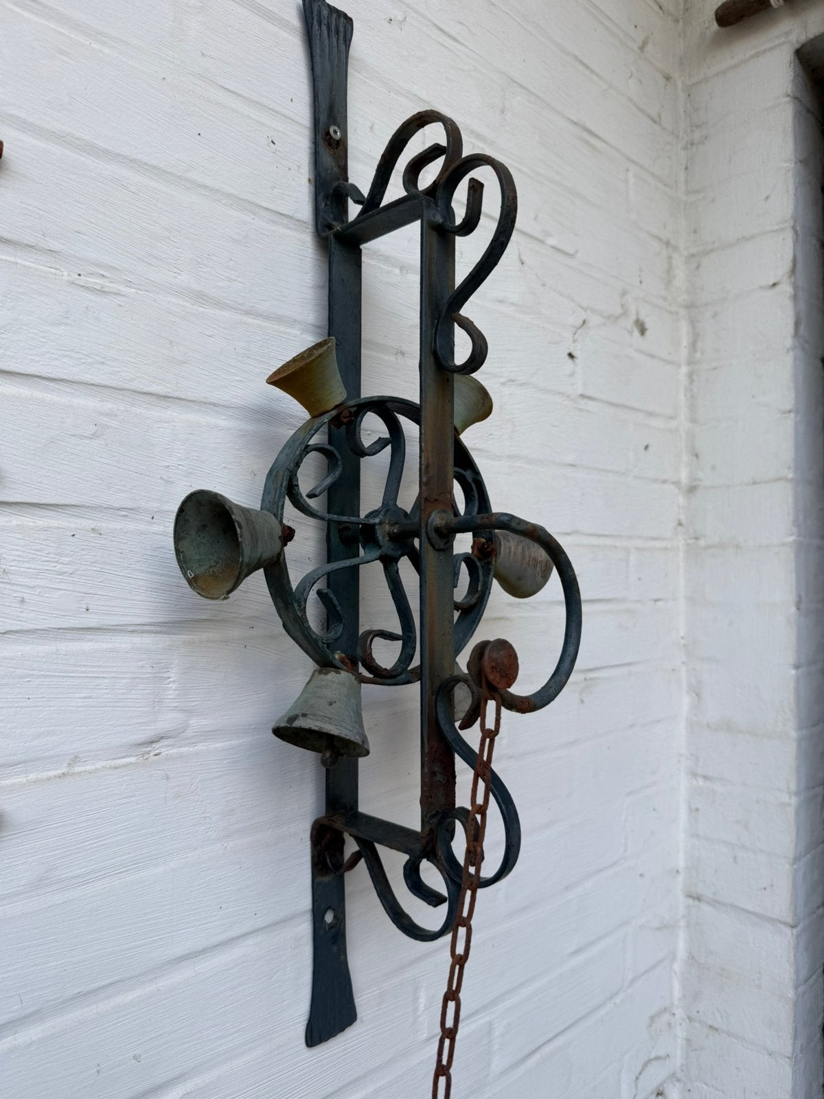 smeedijzeren wandbel of deurbel, Ophalen of Verzenden