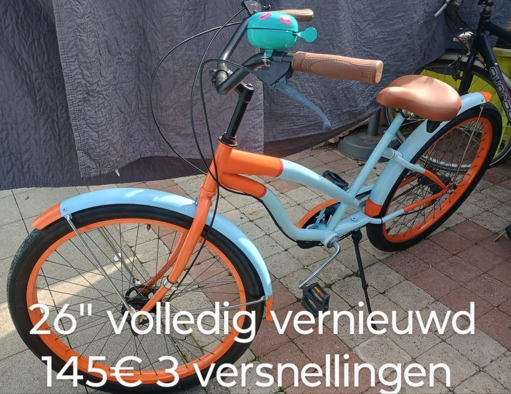 26" cruiser ook geschikt voor kleine person alles vernieuwd, Fietsen en Brommers, Ophalen, Cruiser