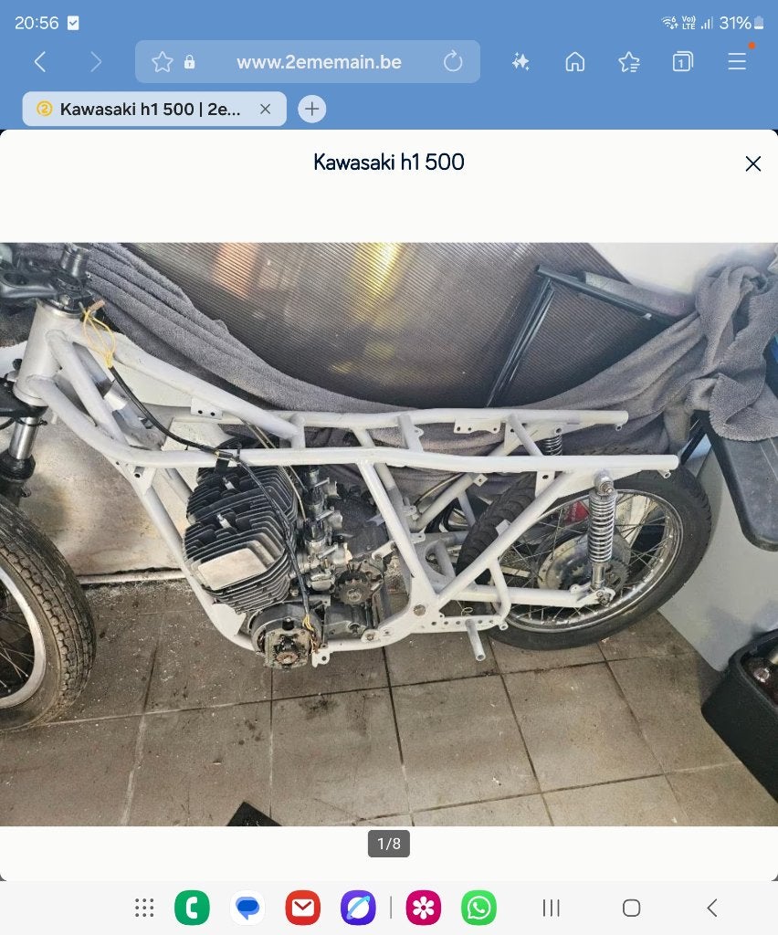 Kawasaki h1 500 3 cylindres  2 temps, Entreprise, 3 cylindres