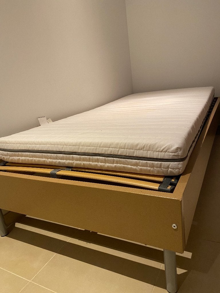 Lit 1 personnes avec matelas, Maison & Meubles, Chambre à coucher | Lits, 90 cm, Autres couleurs, Enlèvement, 200 cm