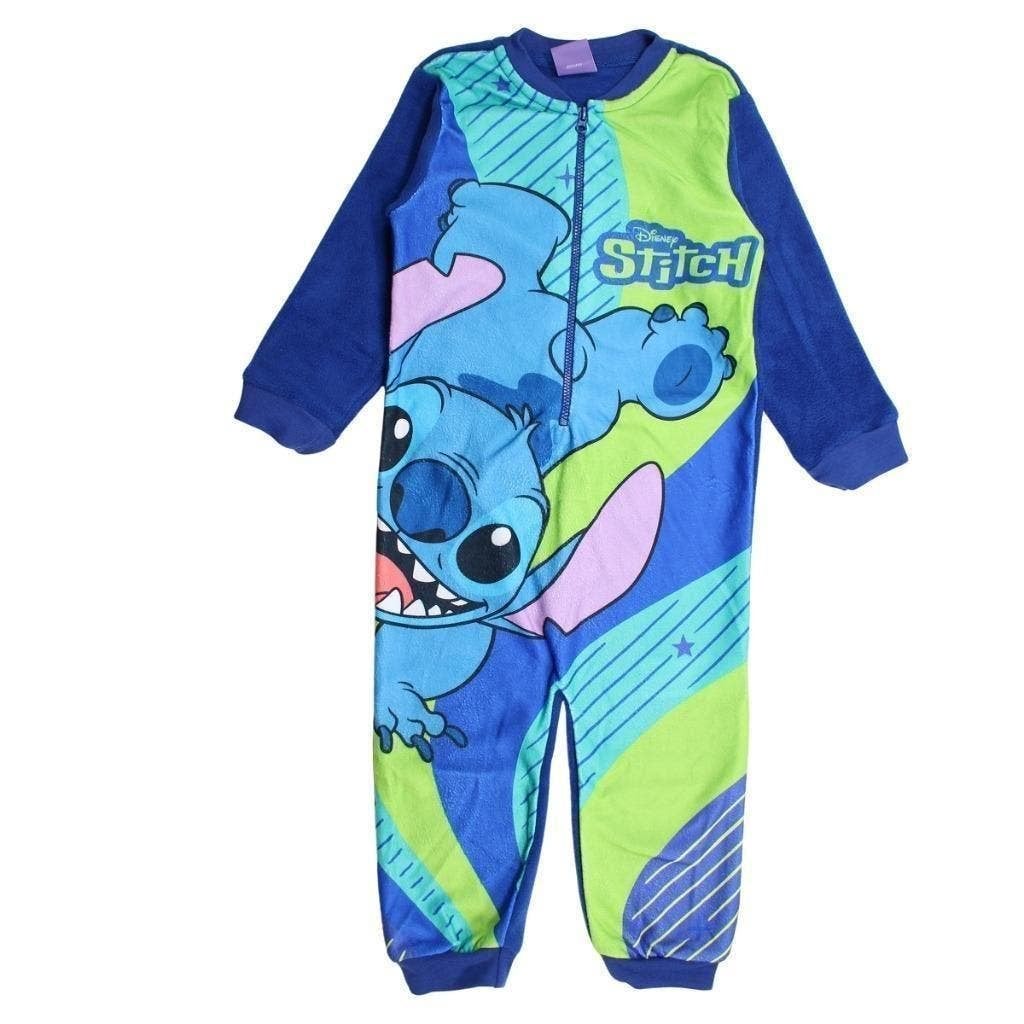 Stitch Fleece Onesie - Maat 92 - 98- 104- 110- 116 - Disney, Kinderen en Baby's, Kinderkleding | Maat 110, Nacht- of Onderkleding
