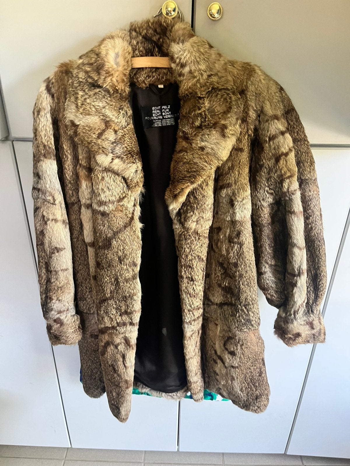 Manteau en lapin vintage, Kleding | Dames, Jassen | Winter, Ophalen of Verzenden, Zo goed als nieuw