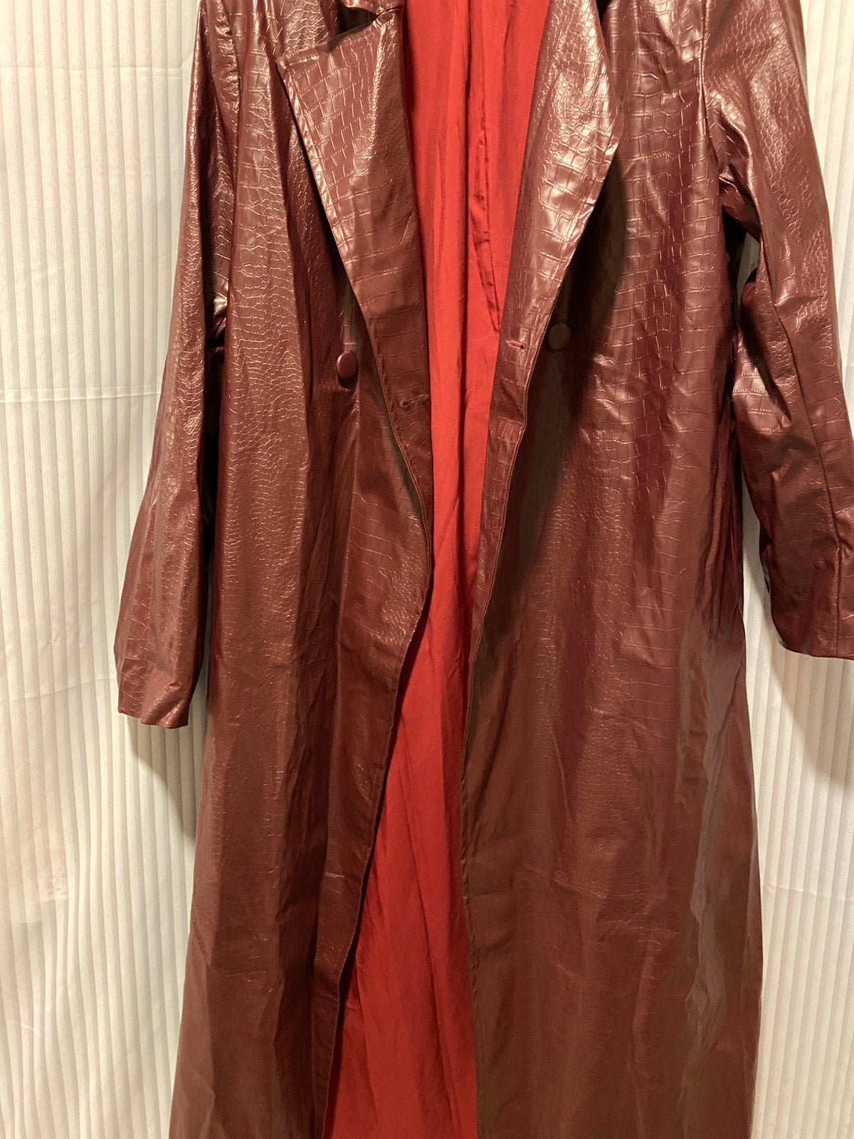 Long manteau bordeaux xl, Enlèvement ou Envoi, Neuf