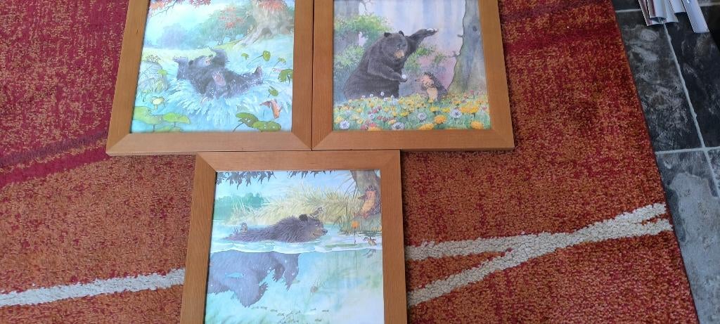 3 cadres cours, Maison & Meubles, Accessoires pour la Maison | Cadres, Enlèvement ou Envoi, Comme neuf