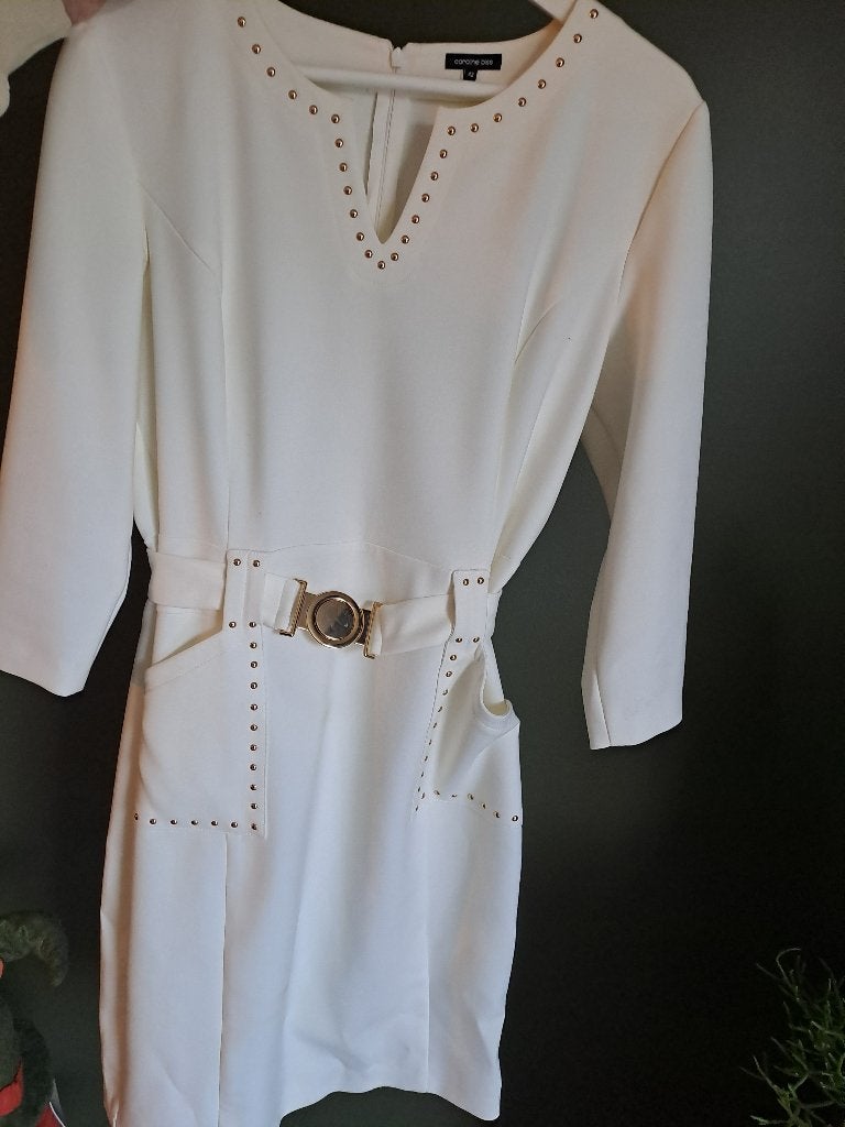 Jurk Caroline Biss maat 42, Vêtements | Femmes, Beige, Enlèvement, Longueur genou, Caroline Biss