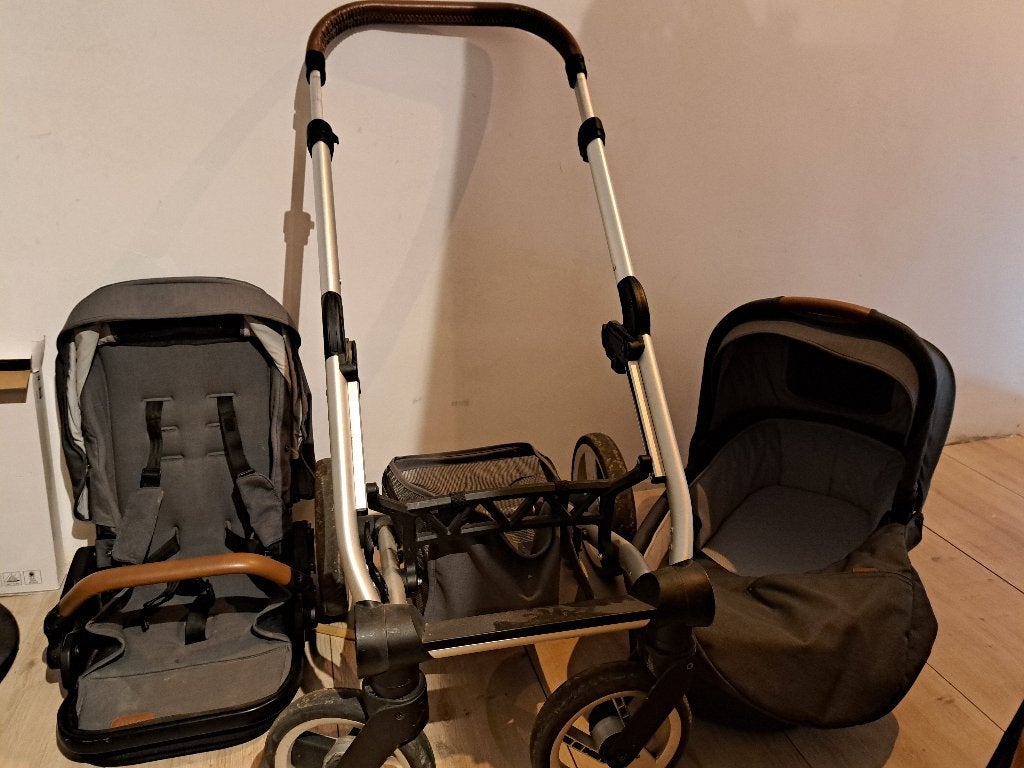 Kinderwagen met zitje en reiswieg, Enfants & Bébés, Poussettes & Combinaisons, Avec nacelle, Enlèvement, Utilisé, Poussette
