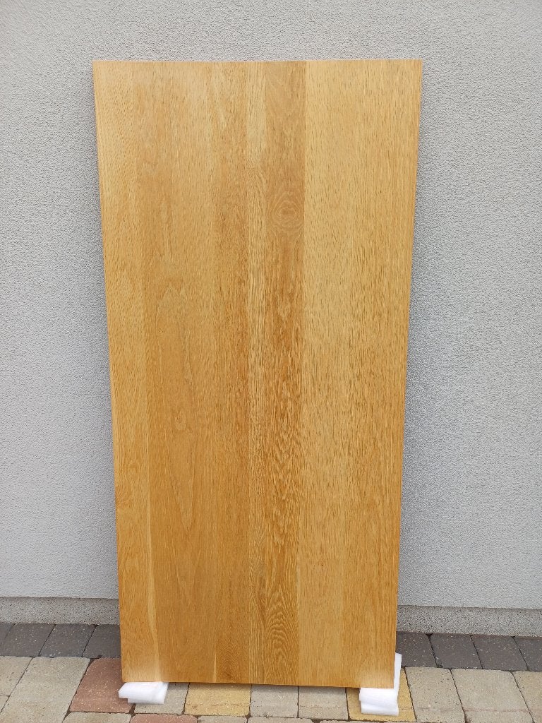 Plateau de table en chêne massif, 1m80 x 84,5 cm, 150 à 200 cm, Enlèvement, Utilisé, 50 à 100 cm