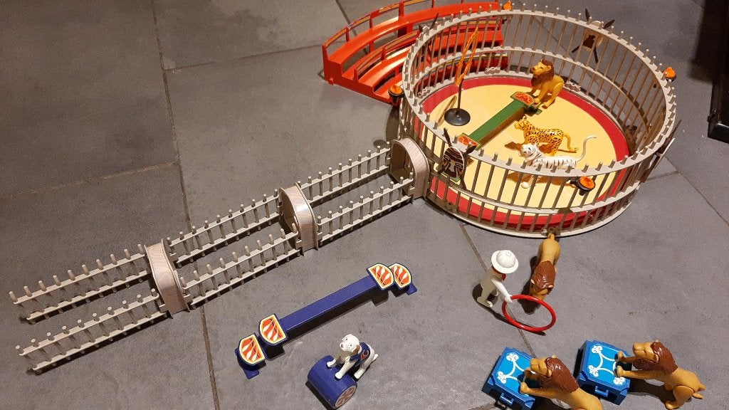 playmobil circusacts met dieren, Kinderen en Baby's, Gebruikt, Losse onderdelen, Overige typen, Ophalen of Verzenden
