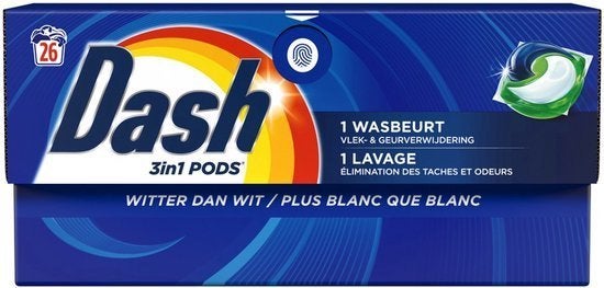 dash pods 3 en 1 26 dosettes par boîte pour 12 euros / boîte, Enlèvement ou Envoi