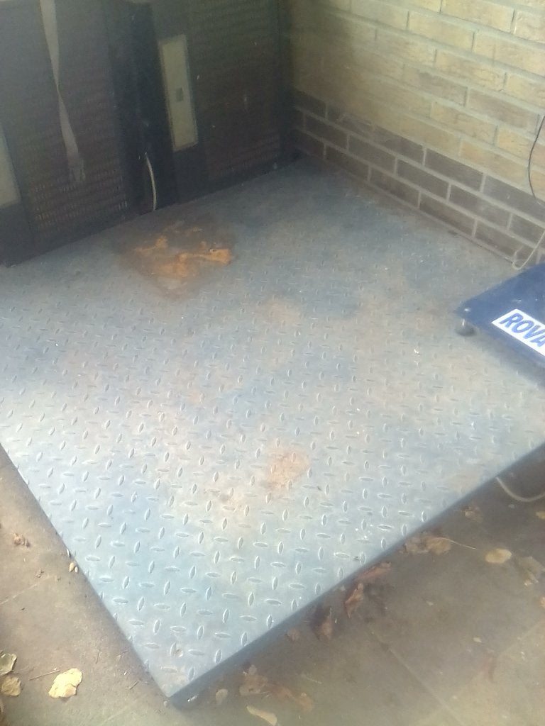 Weegschaal tot 2500kg, Ophalen, Gebruikt, Vloerweegschaal, 200 kg of meer