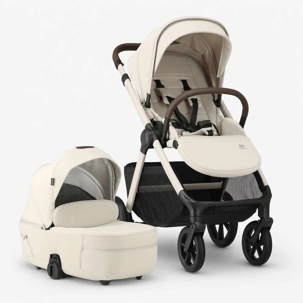 Deryan Otis Kinderwagen 2-in-1 Wandelwagen Reiswieg - Beige, Ophalen of Verzenden, Zo goed als nieuw, Overige merken, Verstelbare rugleuning
