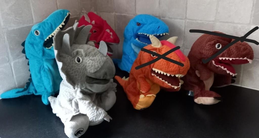Handpop Jurrasic World 5 stuks , Enlèvement ou Envoi, Comme neuf