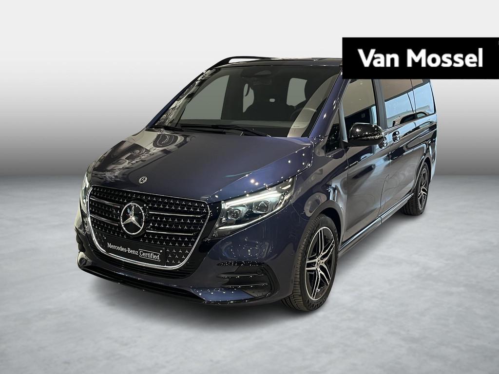 Mercedes-Benz V 250D L2 NEW MODEL AMG LINE+MBUX+PARKEERPAKKE, Auto's, Mercedes-Benz, Automaat, 4 cilinders, 2000 kg, Blauw