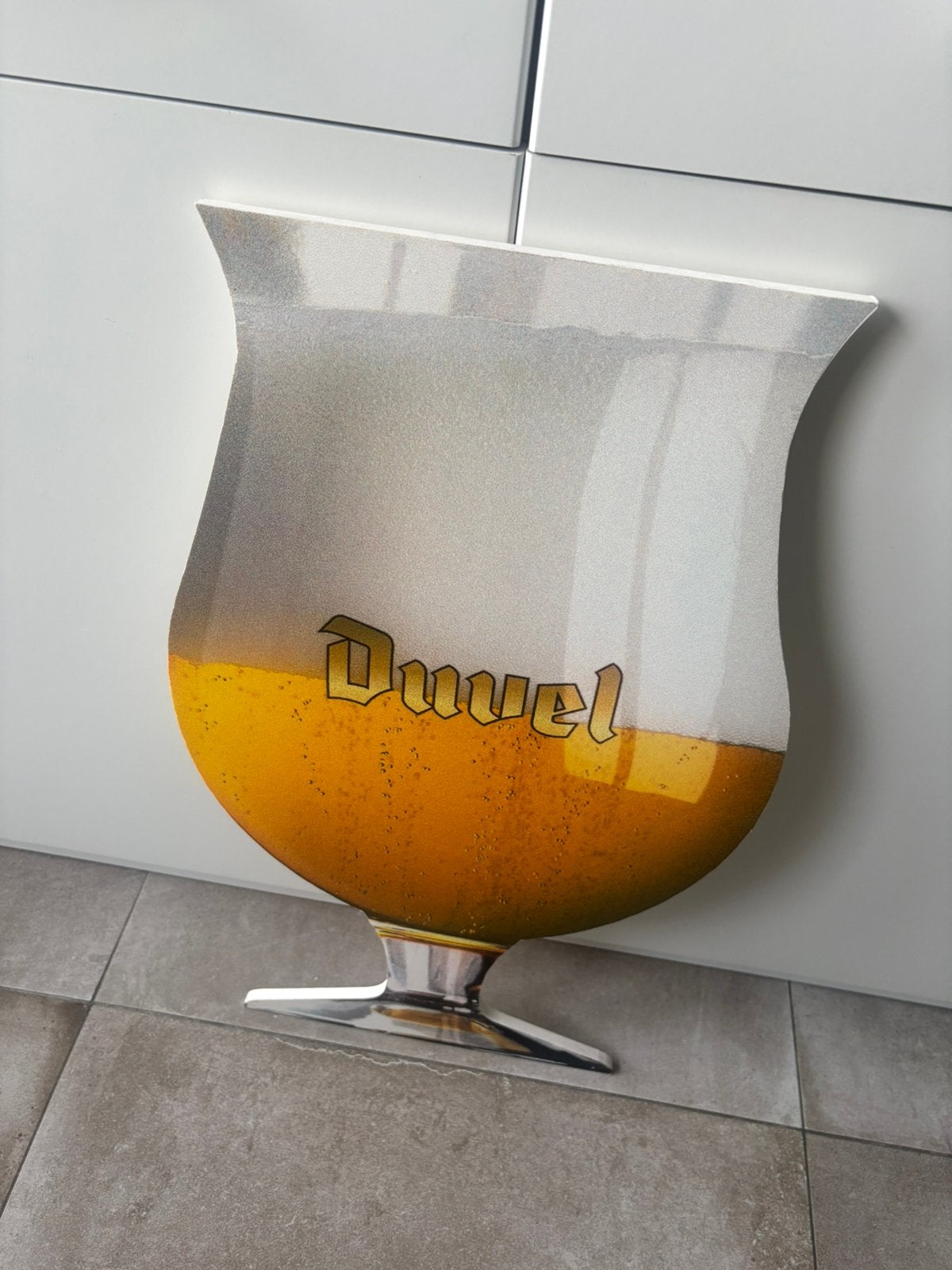 Verre DUVEL en carton (65/38 cm), Collections, Enlèvement, Comme neuf