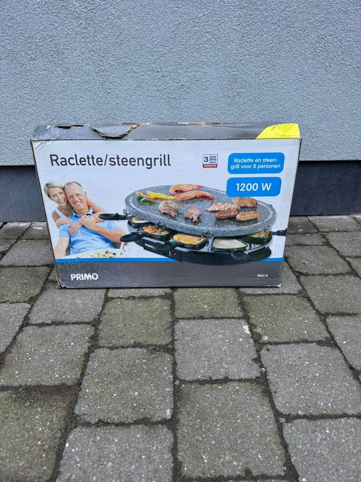 Steengrill raclette, Ophalen, Nieuw