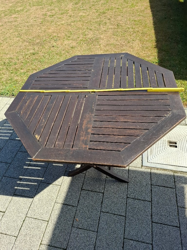 houten tuintafel, Tuin en Terras, Ophalen, Gebruikt