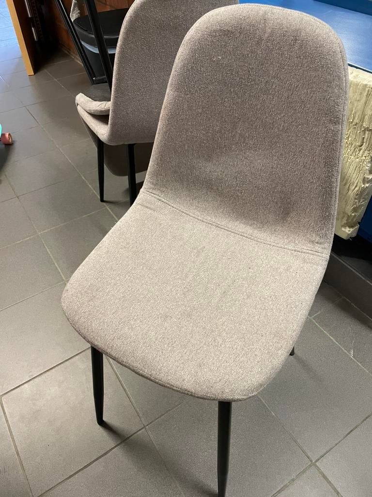 3 grijze stoelen - gratis!, Enlèvement