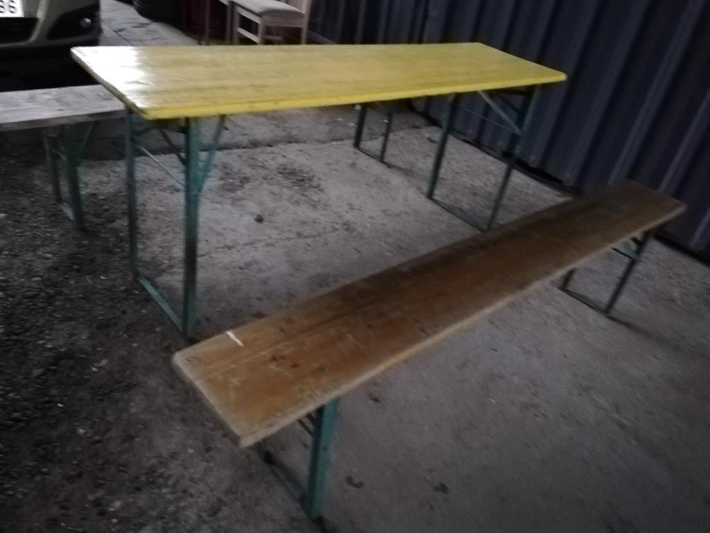 Banc et table  de extérieur, Enlèvement, Utilisé