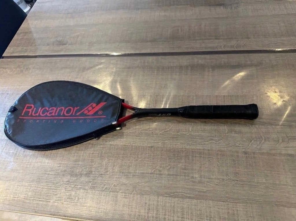 Raket rucanor met hoes, Sports & Fitness, Enlèvement ou Envoi, Utilisé, Raquette, Avec housse