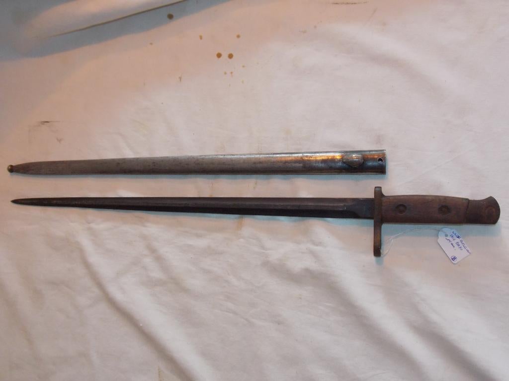 WWI Belgische M1916 bajonet (E), Verzamelen, Militaria | Algemeen, Ophalen of Verzenden, Landmacht, Zwaard of Sabel