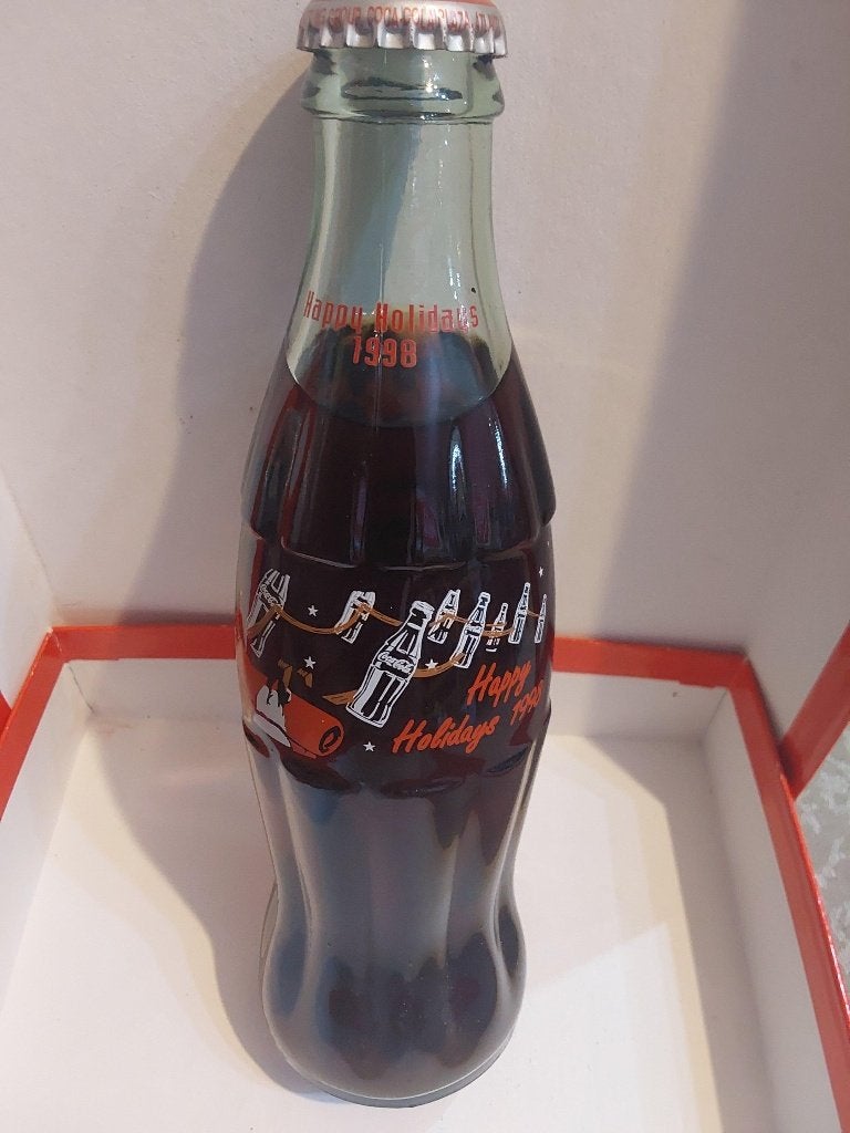 Coca Cola fles Happy Holidays 1998 Mint staat, Verzamelen, Ophalen of Verzenden, Zo goed als nieuw, Gebruiksvoorwerp