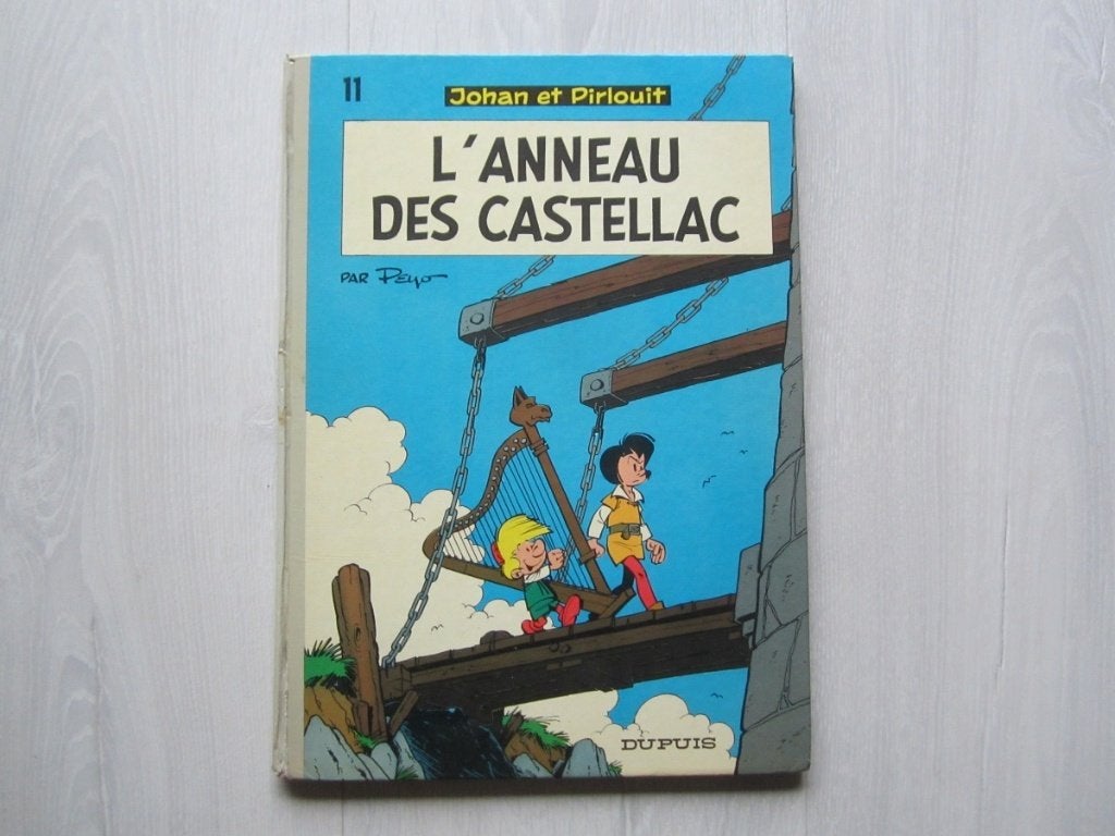 Johan et Pirlouit 11 : L'anneau des Castellac - 1974, Peyo, Enlèvement ou Envoi, Une BD, Utilisé