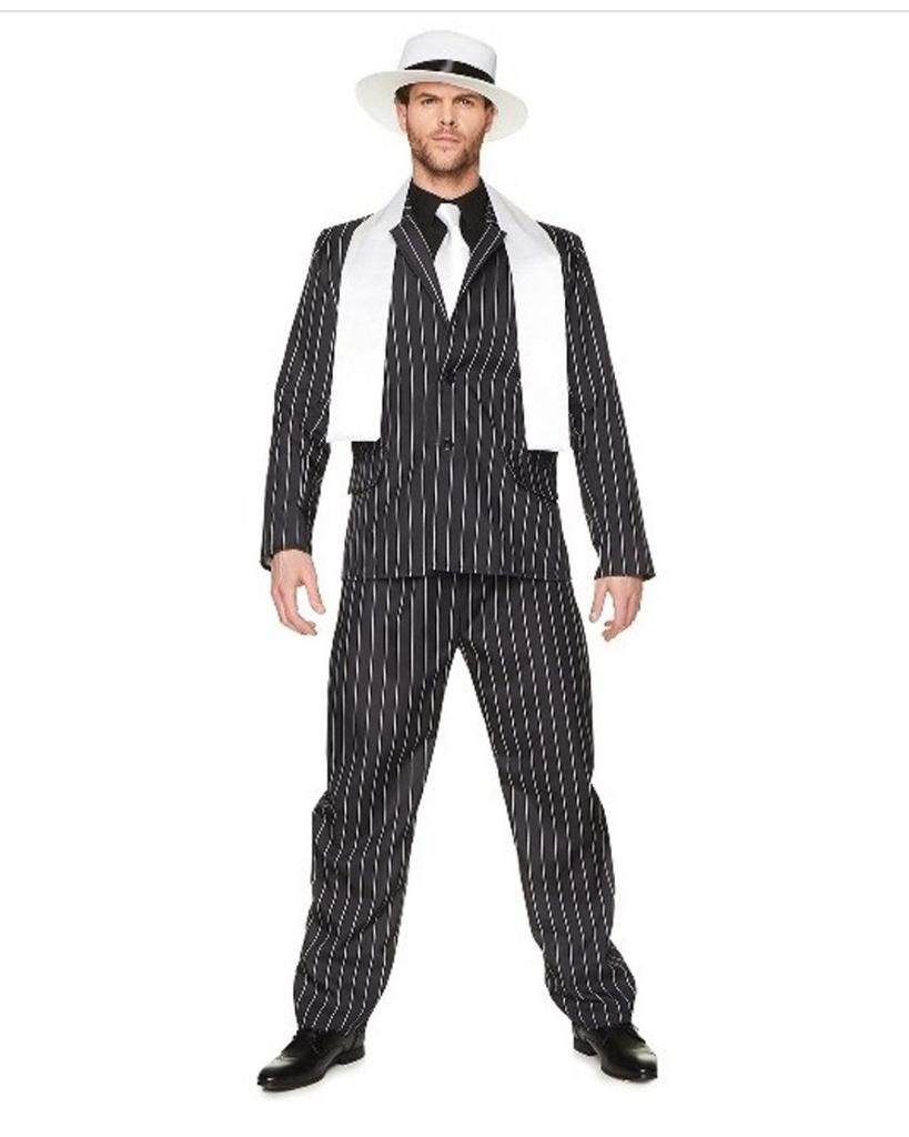 Maffia Kostuum 5-delig maat M, Kleding | Heren, Ophalen of Verzenden, Maat 48/50 (M), Wit