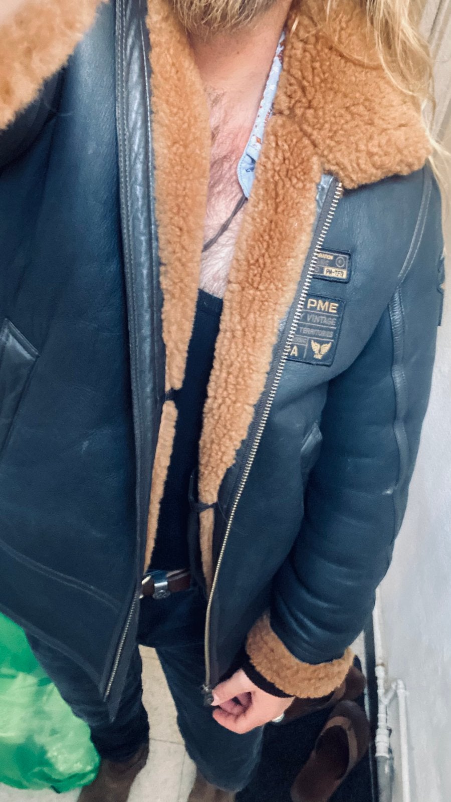 PME Legend - Lammy Sheepskin Jas XL 100% wol gevoerd Bruin, Bruin, Maat 56/58 (XL), Ophalen of Verzenden, Zo goed als nieuw