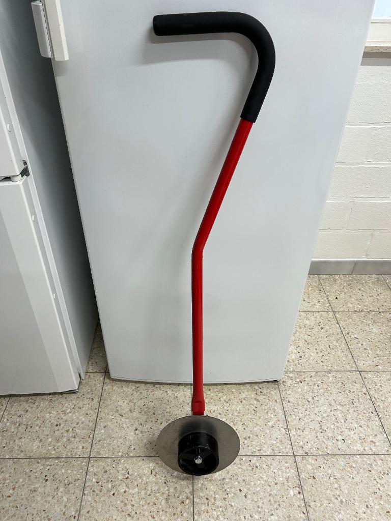 POLET ROLGRASKANTSTEKER METAAL-INOX SCHIJF, 123 CM, Tuin en Terras, Hand-tuingereedschap, Ophalen, Zo goed als nieuw, Overige soorten