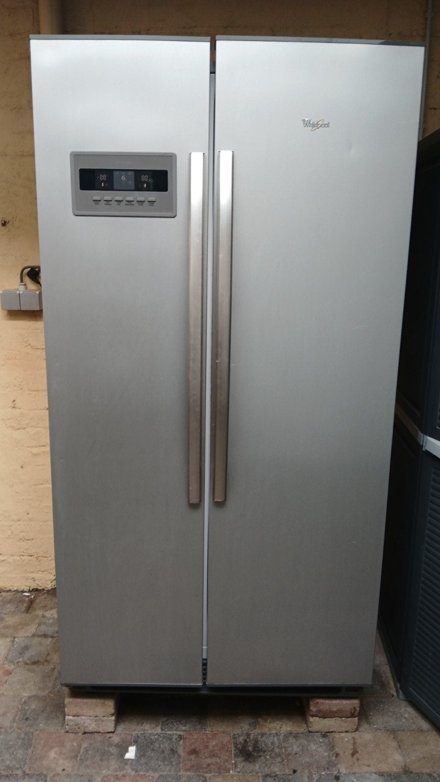 whirlpool combi frigo diepvries, Elektronische apparatuur, Ophalen, Gebruikt, 200 liter of meer, Met aparte vriezer