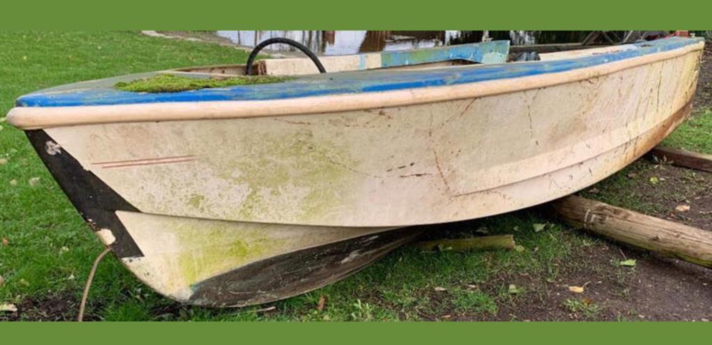 Zandbak boot polyster, Kinderen en Baby's, Speelgoed | Buiten | Zandbakken, Ophalen, Zo goed als nieuw