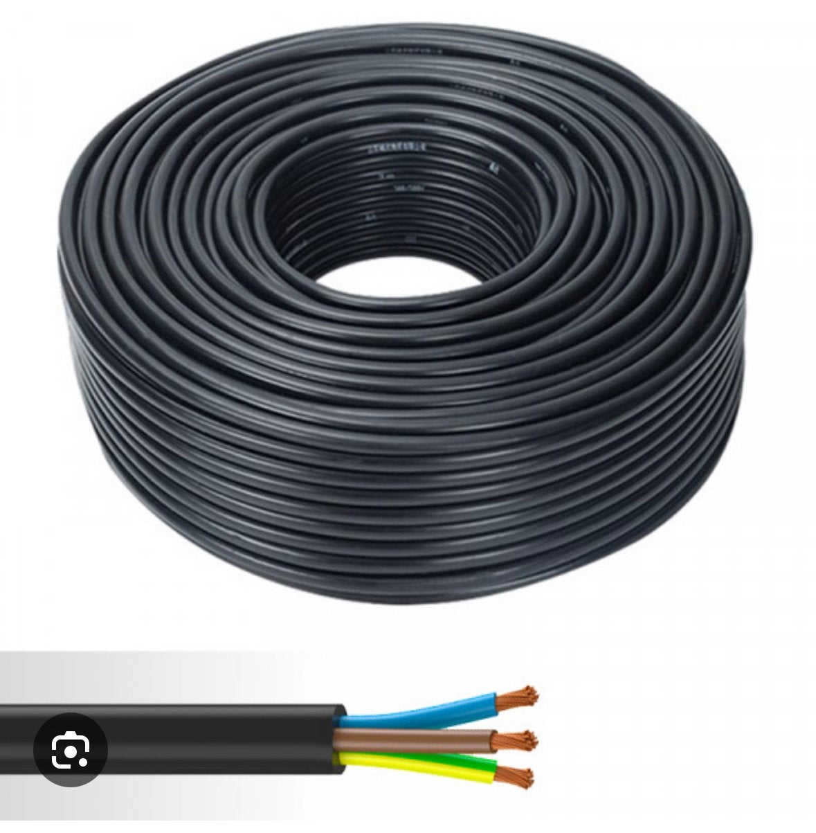3g1.5 flexibele kabel 2 x 100m, Ophalen, Zo goed als nieuw
