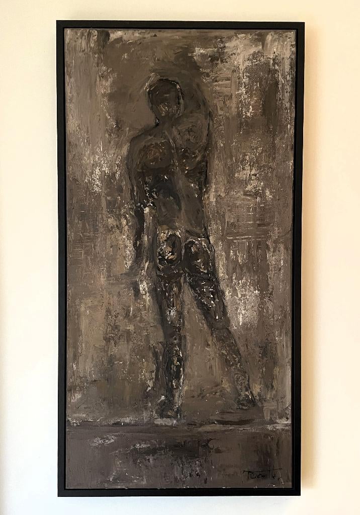 schilderij acryl op doek Tom Dewitte, Antiek en Kunst, Ophalen