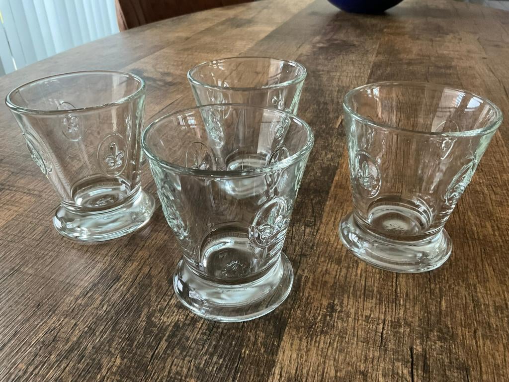 4 La Rochère waterglazen, Enlèvement ou Envoi, Comme neuf, Verre
