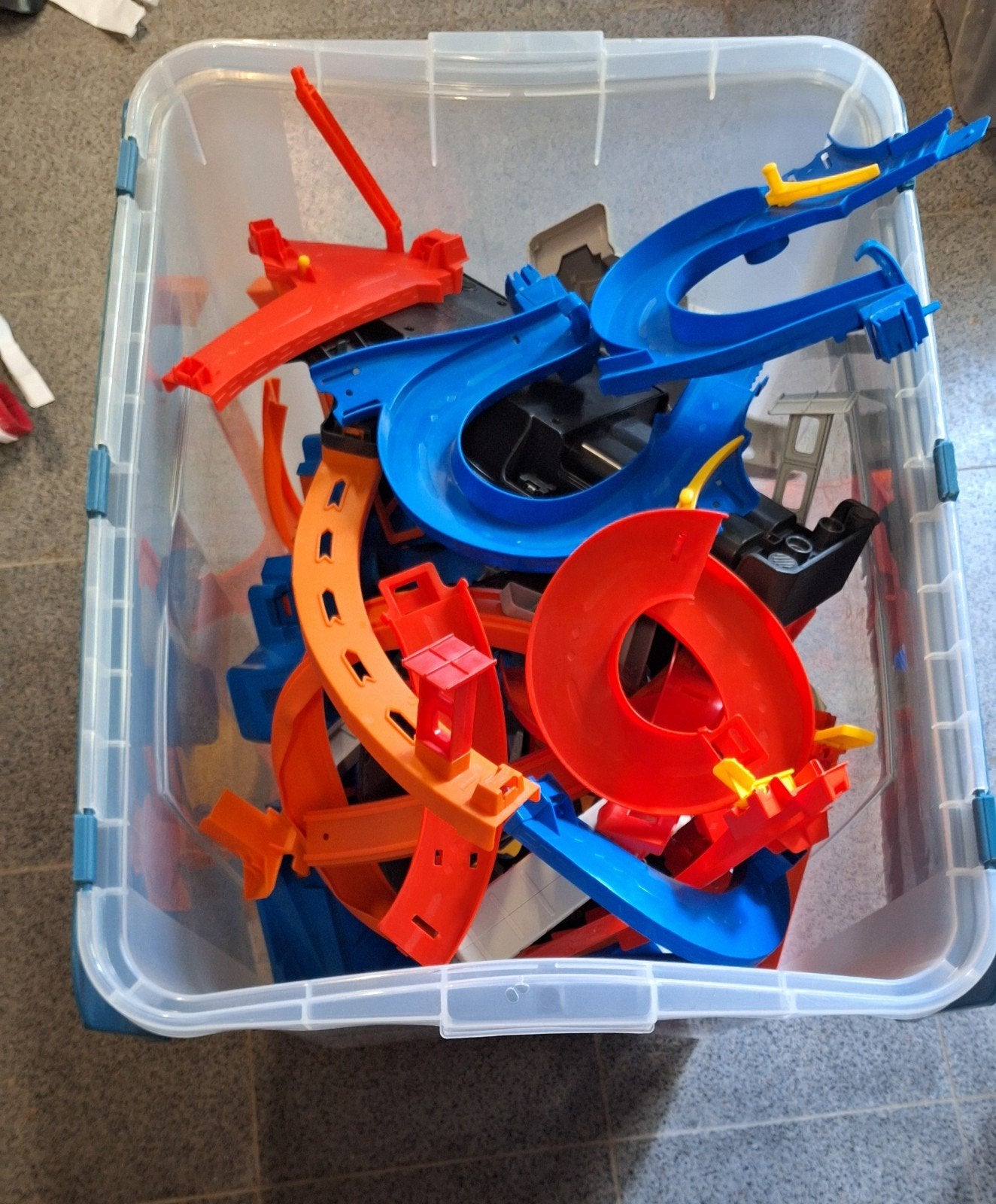 te koop 2 hotwheels racebanen, Ophalen, Racebaan, Zo goed als nieuw, Met looping